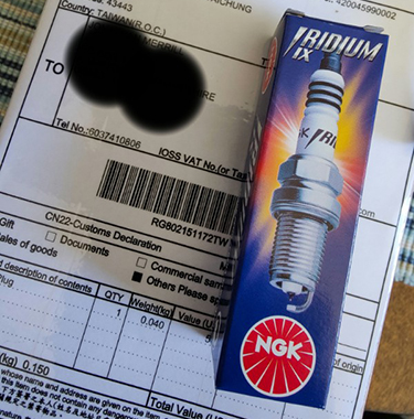 Custom NGK Spark Plug for EHS Racing-tuned 2019 Yamaha Grizzly 700 Special Edition