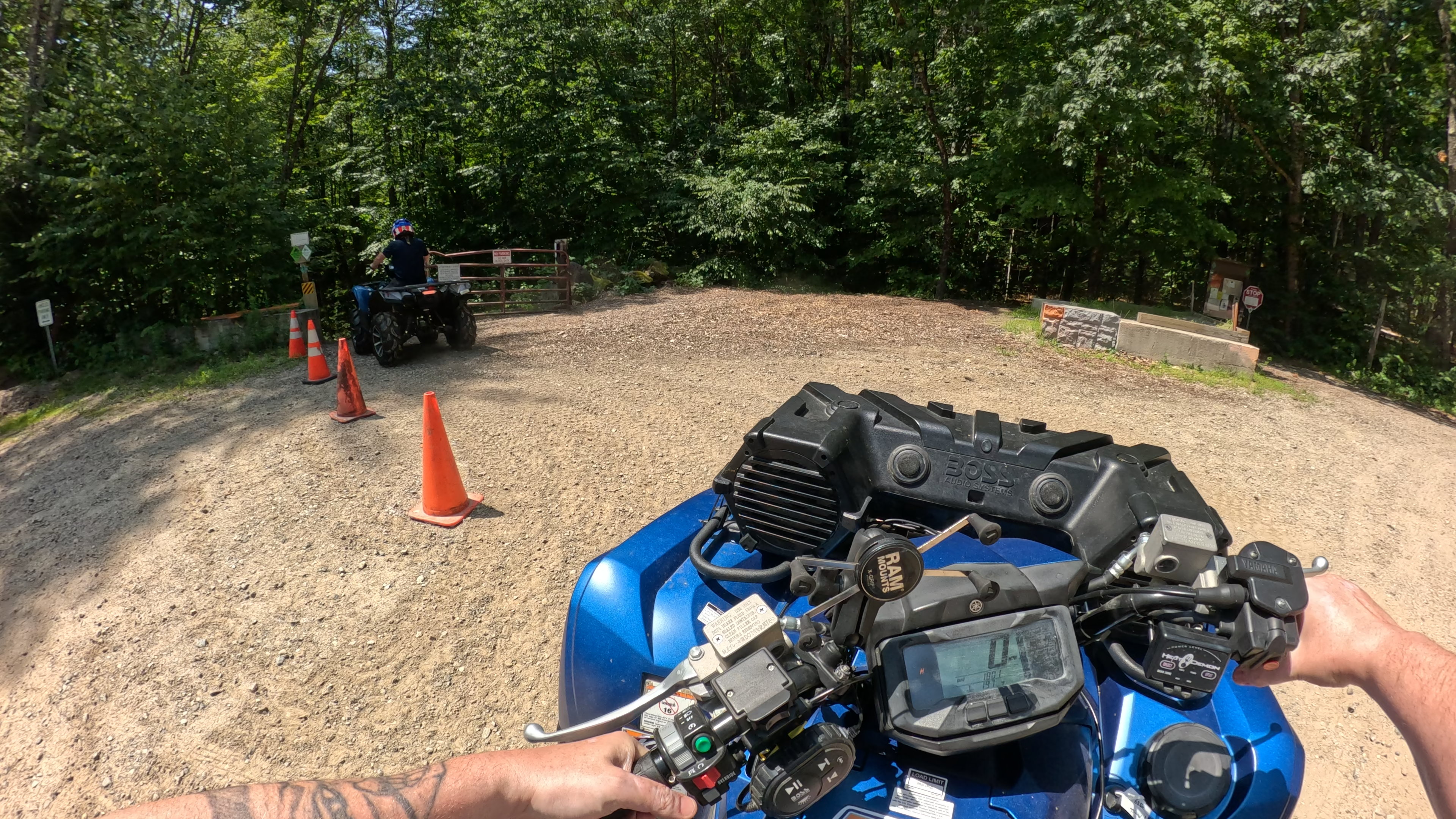 Entrance to Boundtree ATV Trail System Pine Rd