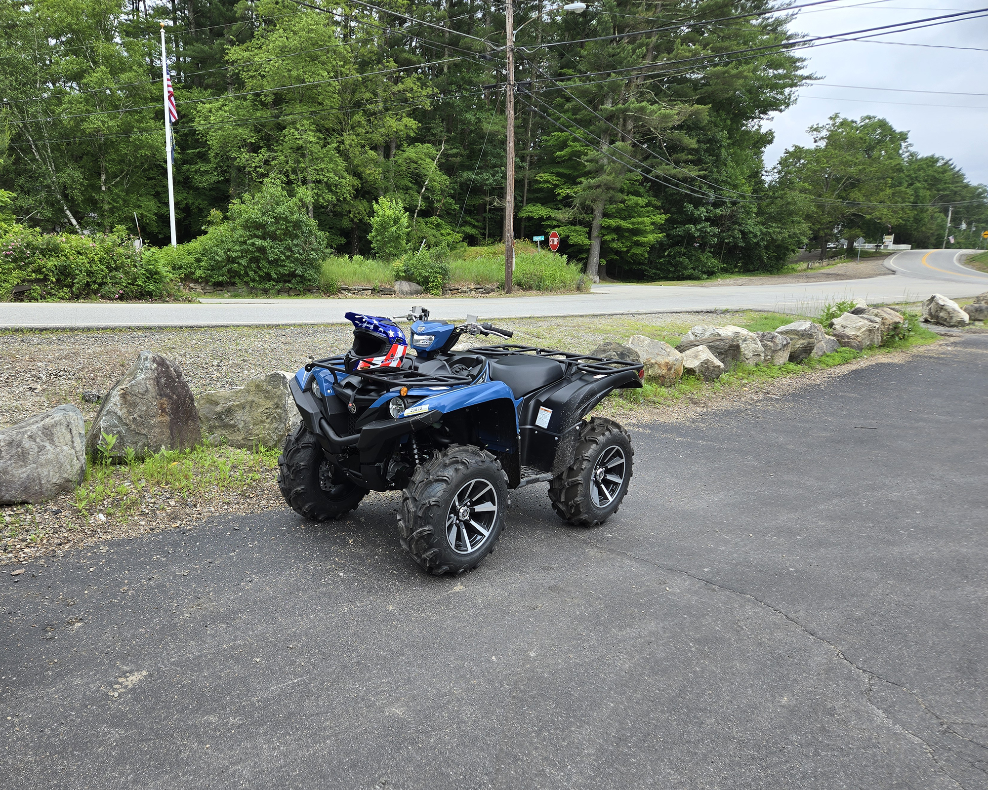 Brand new 2025 Yamaha Grizzly Special Edition LTD on Rockingham County Recreation Trail in Sandown, NH June 14, 2025