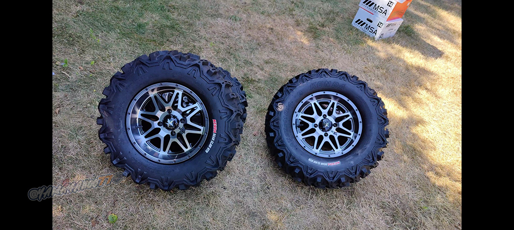 New 14" MSA Wheels VIBE & Kenda Bear Claw HTR atv offroad tires